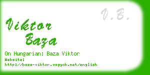 viktor baza business card